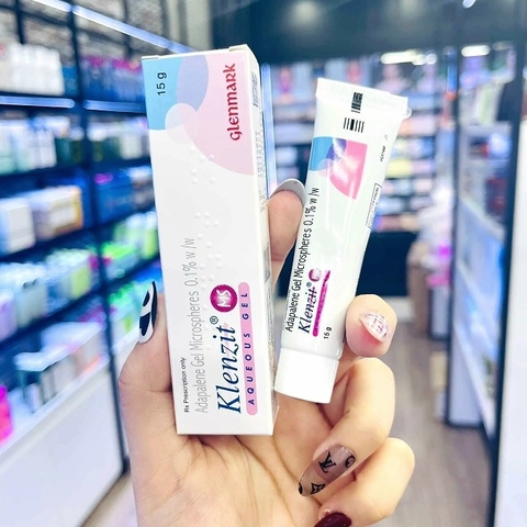 [Ấn Độ]Gel Trị Mụn Klenzit MS Aqueous Gel Mụn Ẩn, Mụn Viêm, Mụn Đầu Đen 15g