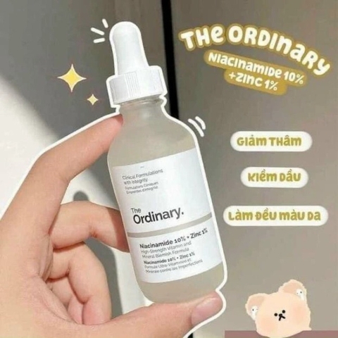 Serum Dưỡng Mềm Da, Giảm Sưng, Ngăn Ngừa Mụn The Ordinary Niacinamide 10% + Zinc 1% 30ml