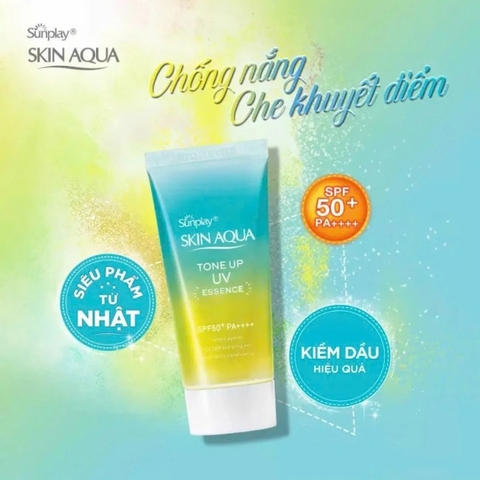 Kem Chống Nắng Skin Aqua Tone Up UV Essence Mint Green SPF50+/PA 80g