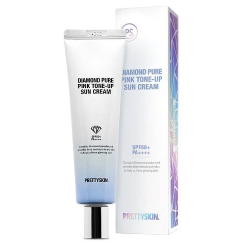 Kem chống nắng Kim cương PrettySkin Diamond Pure Pink Tone Up Sun Cream 50ml