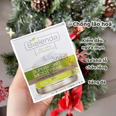 {S-T}Kem dưỡng trắng, giảm nếp nhăn Bielenda Skin 50g