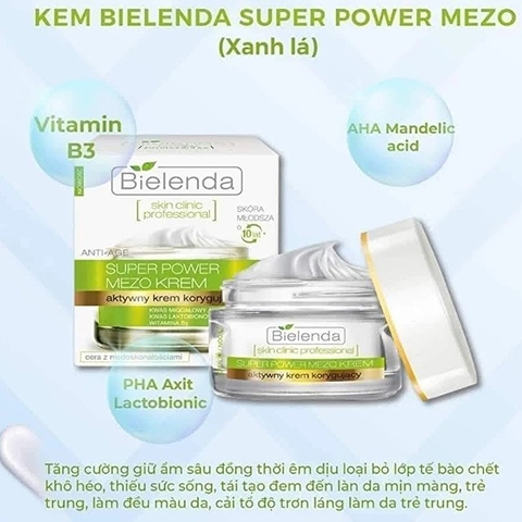 {S-T}Kem dưỡng trắng, giảm nếp nhăn Bielenda Skin 50g