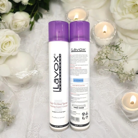 B3. Keo tạo nếp tóc siêu sóng Lavox 420ml
