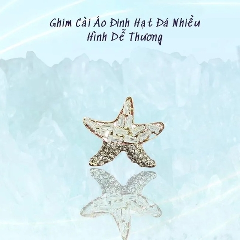 Gim cài áo hạt đá