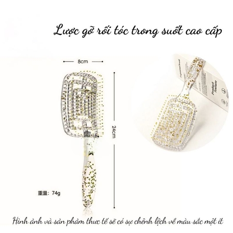 Lược gỡ rối tóc trong suốt