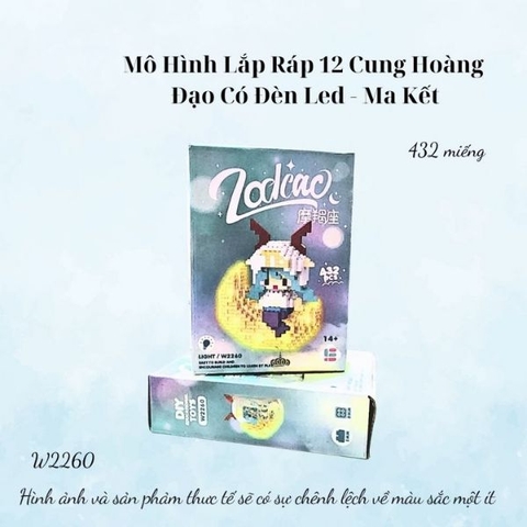 M.ô hình lắp ráp 12 cung ho.àng đ.ạo có đèn led