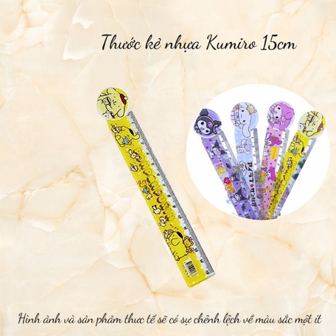 Thước kẻ nhựa Kumiro 15cm