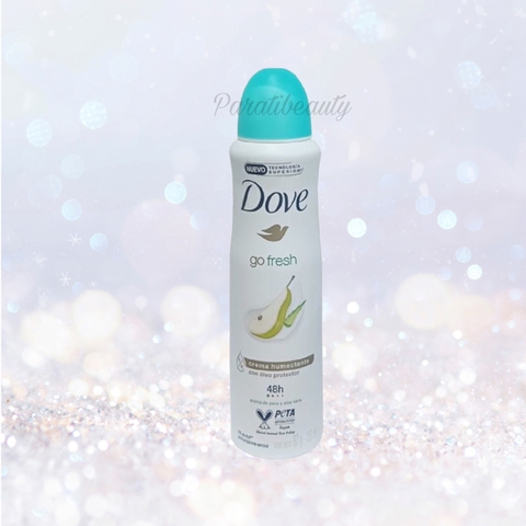 Xịt Khử Mùi Dove Dưỡng Da Mềm Mịn 48H Hương Go Fresh Pera Y Aloe Vera 150ml