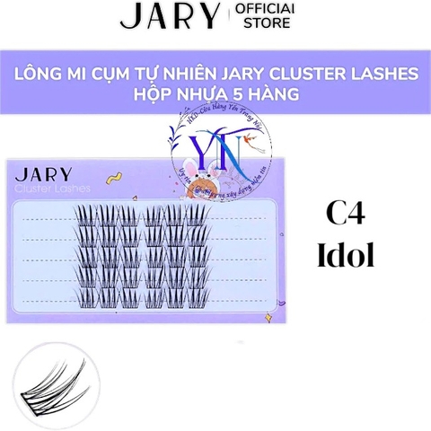 14.7.Lông mi cụm tự nhiên JARY Cluster Lashes hộp nhựa 5 hàng
