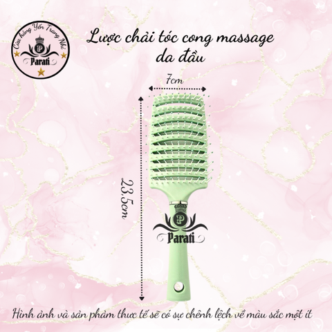 B8.10 Lược chải tóc cong massage da đầu