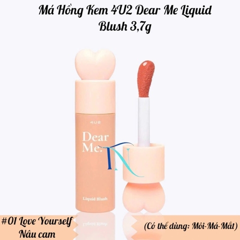 16.3 Má Hồng Kem 4U2 Dear Me Liquid Blush 3,7g