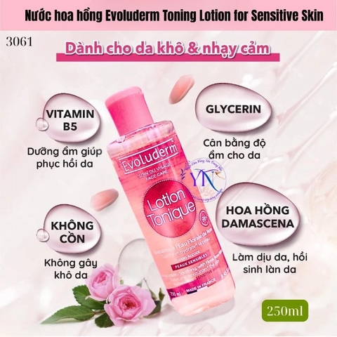 Nước Hoa hồng Evoluderm 250ml