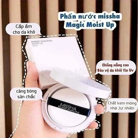 Phấn Nước Missha Magic Cushion Cover Lasting SPF 50+/PA+++#23 Medium Beige 15g