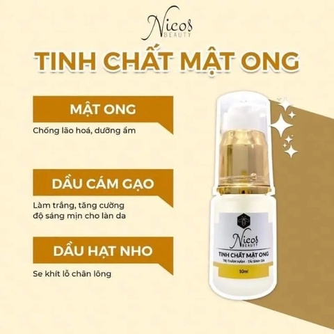 Serum Nicos Beauty Tinh Chất Mật Ong Dưỡng Da, Ngăn Ngừa Mụn 10ml