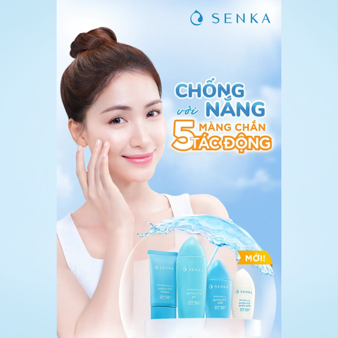 Sữa Chống Nắng Senka Perfect UV SPF50/PA+++Dưỡng Ẩm 40ml