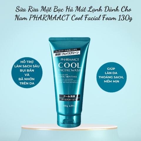 Sữa rửa mặt dành cho nam Pharmaact Cool Facial Foam