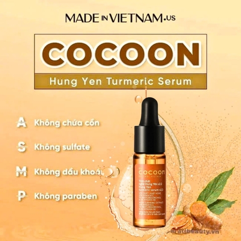 Serum Cocoon Turmeric Serum Tinh Chất Nghệ Hưng Yên 5ml