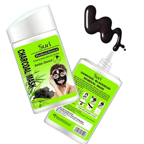 Mặt Nạ Lột Mụn Suri Blackhead Removal Bamboo Charcoal Mask 60g