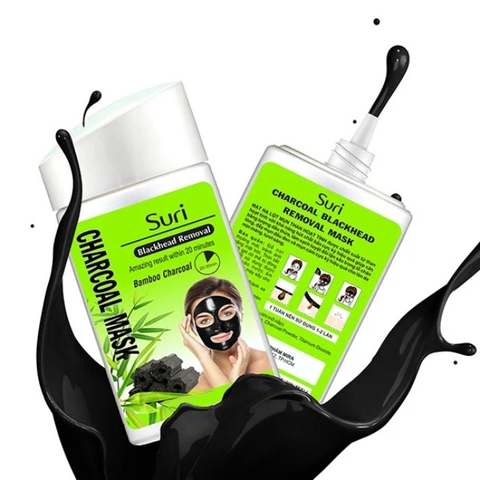 Mặt Nạ Lột Mụn Suri Blackhead Removal Bamboo Charcoal Mask 60g