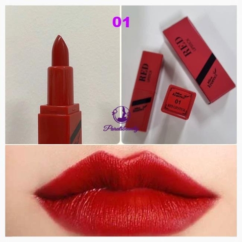 16.3 Son Môi Dạng Thỏi Dưỡng Ẩm Mira Aroma Red Lipstick Hàn Quốc 2.2g
