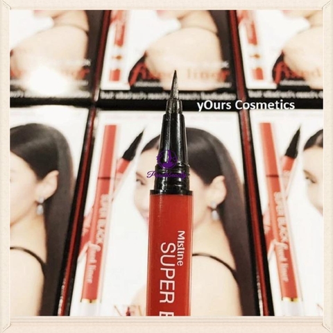 [TL]Bút Kẻ Mắt Nước Đen Mistine Super Black Fixed Liner 20gr