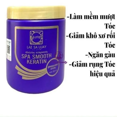 Kem Ủ Tóc Lae Sa Luay SPA Smooth Keratin Thái Lan 250ml