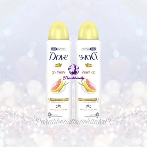 Xịt Khử Mùi Dove Dưỡng Da Mềm Mịn 48H Hương Go Fresh Pomelo Y Hierba Limón 150ml