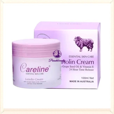 Kem Dưỡng Da Nhau Thai Cừu Chống Oxy Hóa, Mềm Mịn Da Lanolin Careline 100ml