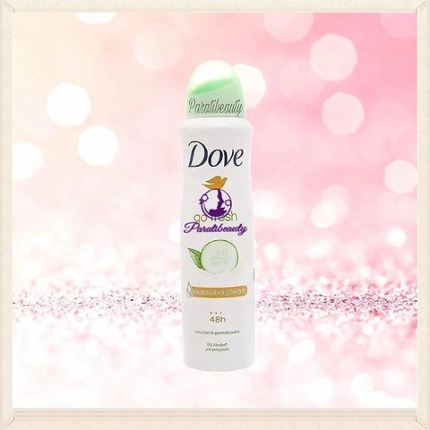 Xịt Khử Mùi Dove Dưỡng Da Mềm Mịn 48H Hương Go Fresh Pepino y té verde 150ml