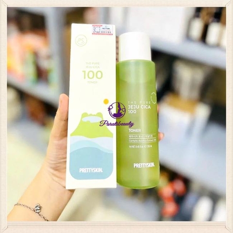 Nước Hoa Hồng Rau Má Prettyskin The Pure Jeji Cica 100 Toner 250ml