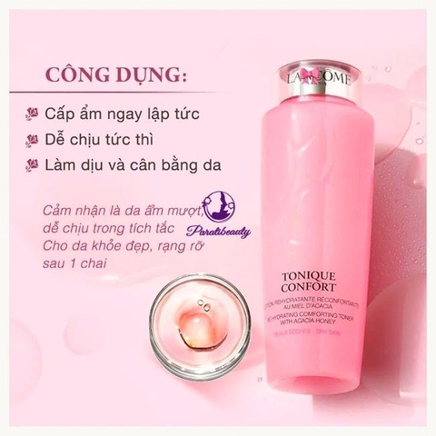 Nước Hoa Hồng Cấp Ẩm Lancom Tonique Confort  Toner 125ml
