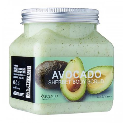 Tẩy Tế Bào Chết Toàn Thân Beauty Buffet Scentio Avocado Sherbet Body Scrub Hương Bơ 350ml