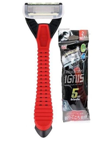 T11. Set 3 cái dao cạo râu 5 lưỡi kép IGIS KAI