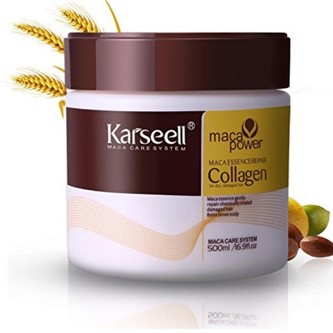 Kem Hấp Ủ Tóc Collagen Karseell Maca 500ml