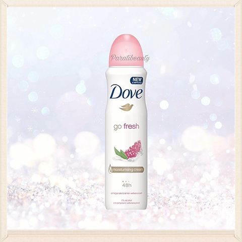 Xịt Khử Mùi Dove Dưỡng Da Mềm Mịn 48H Hương Go Fresh Granada y verbena 150ml