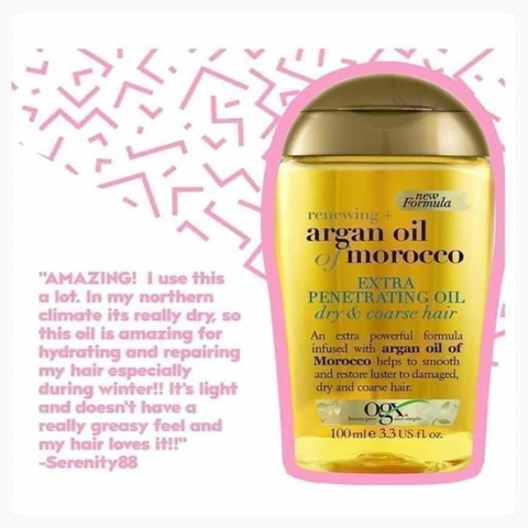 Dầu Dưỡng Tóc Renewing Argan Oil Of Morocco 100ml