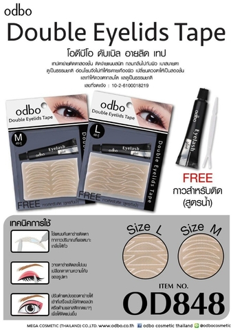 14.6 Dán Mí Lưới Tạo Mi Kèm Keo Odbo Double Eyelash Curler OD848