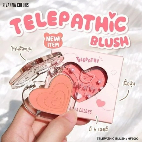 Phấn Má Hồng Bền Màu Sivanna Colors Telepathic Blush HF5092