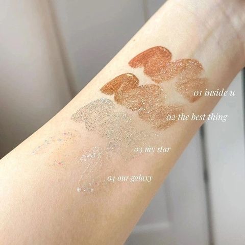 Nhũ Mắt Kim Tuyến Nee Cara Highlight Bắt Sáng Bền Màu Chống Nước N1964