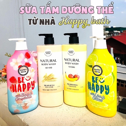 Sữa Tắm Happy Bath Natural Essence Grapefruit  900ml