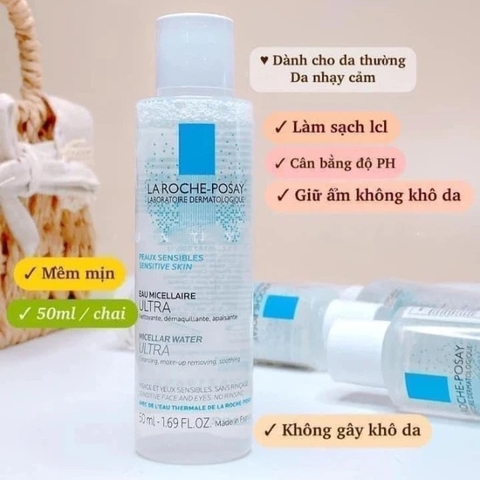 Nước tẩy trang Laroche Posay Effaclar Micellar Water Ultra 50ml