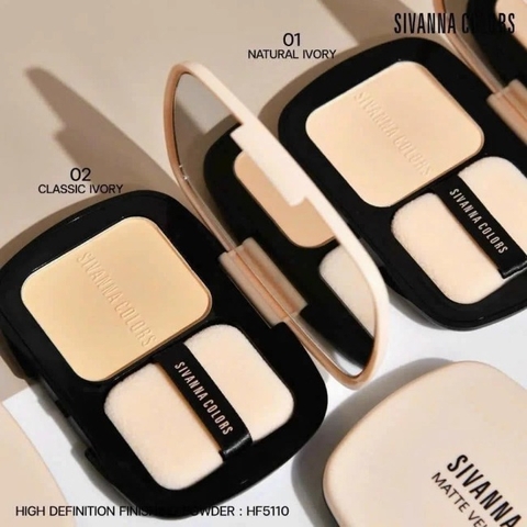 Phấn Phủ Dạng Nén Sivanna Colors High Definition Finishing Powder HF5110