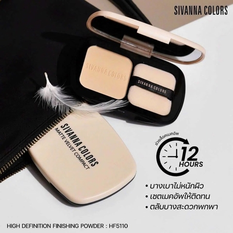 Phấn Phủ Dạng Nén Sivanna Colors High Definition Finishing Powder HF5110