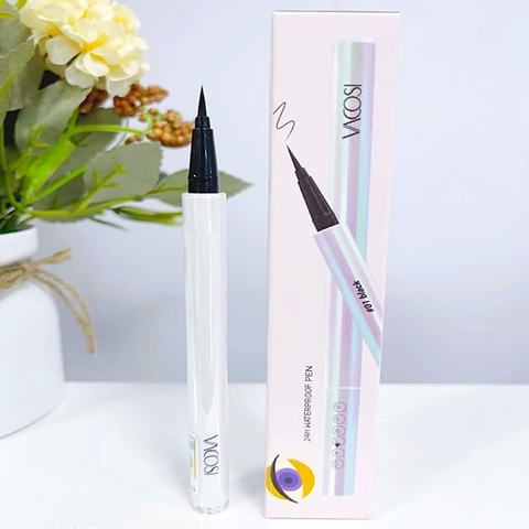 HLK Bút kẻ mắt nước Vacosi 24h không lem Hàn Quốc#01-Đen