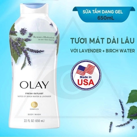 Sữa Tắm Dưỡng Da Olay Body Wash 650ml