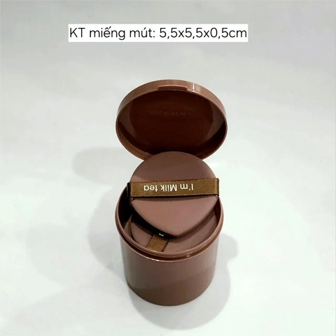 T9. Hộp 7 miếng mút trang điểm màu nâu