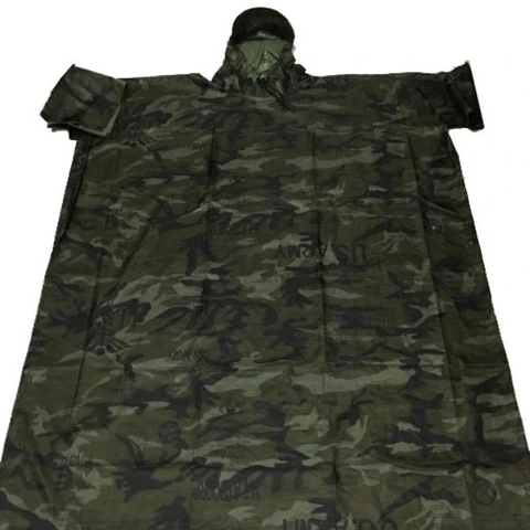 Áo mưa lính rằn ri cánh dơi cá tính 1m4