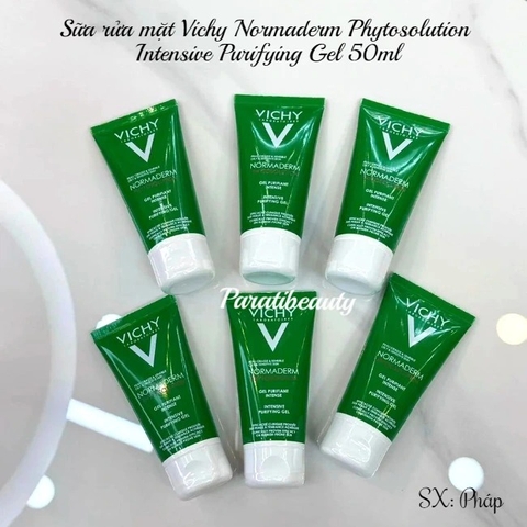16.10 Sữa rửa mặt mini làm sạch sâu, giảm bã nhờn Vi.chy Normaderm Phytosolution Intensive Purifying Gel 50ml