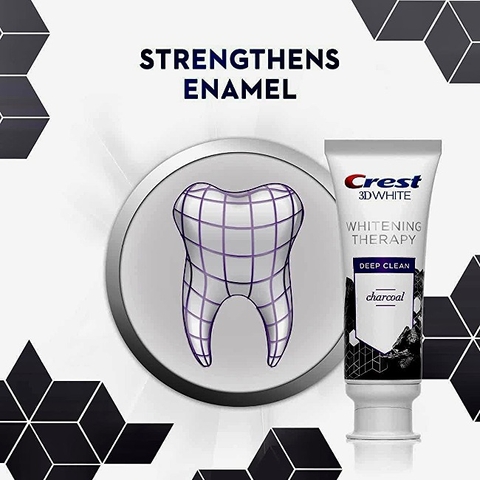 Kem đánh răng than hoạt tính Crest 3D 116g