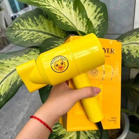 Máy sấy tóc vịt Duck Hair Dryer màu vàng